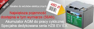 Akumulator żelowy HAZE HZB EV 12V-44Ah ex (56Ah C20)