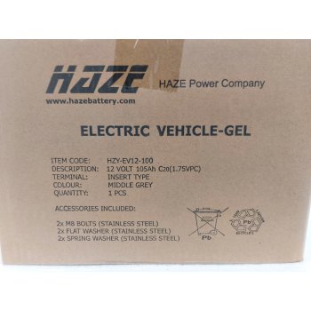 akumulator żelowy HZY EV 12V 100Ah 105AH