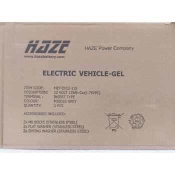 akumulator żelowy HAZE 12V 110AH